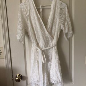 White Lace Romper